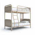 Lit superposé en métal avec échelle dimensions 200 x 100 x 160 cm beige